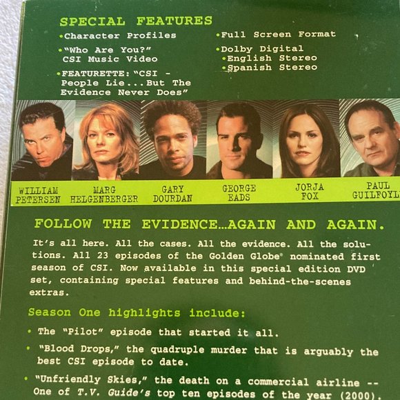 DVD - CSI  complete first season - Picture 2 of 3